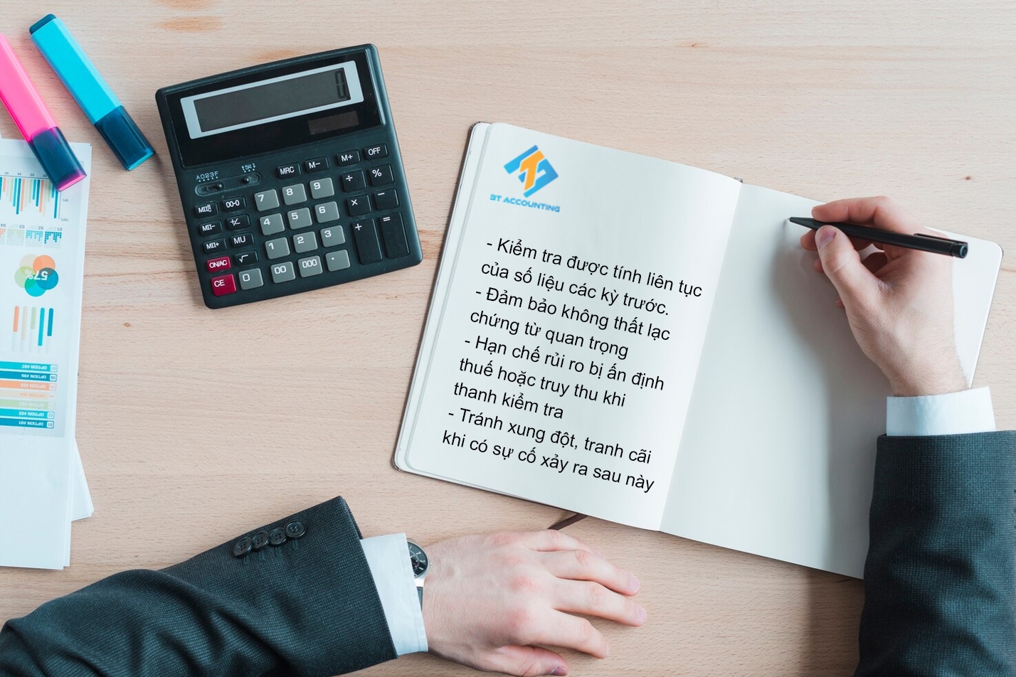 Lợi ích bàn giao sổ sách kế toán